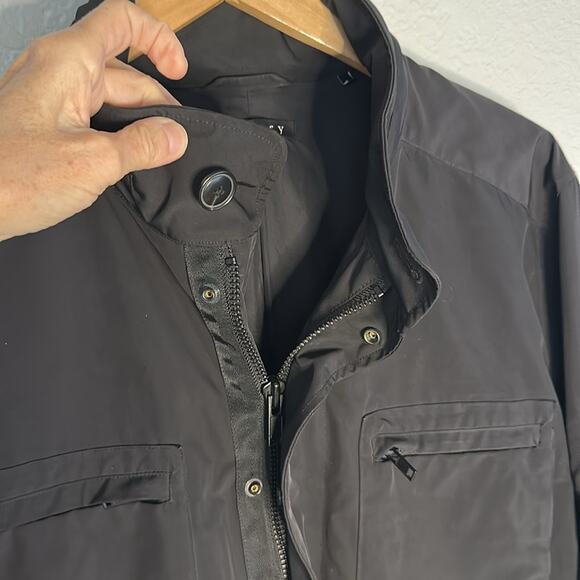 Theory Black Nylon Field Jacket Yost N Fuel Canvas Mens Utility Preppy Outdoor - Picture 8 of 14